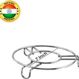 finearts Stainless Steel Trivet Hot Pot Stand Chrome Polish, Dining table steel stand Steel Trivet, Stainless Steel Cooker Stand Trivet image 5