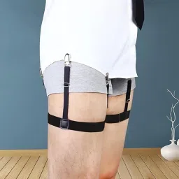 JS Enterprises ™ Shirt Stays For Men, Shirt Holder For Men, Adjustable Elastic Shirt Garter-17