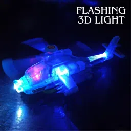 mallexo Big Size Airplane Toy Plane with Flashing Colorful Lights Music & Sound for kids image 2