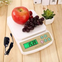 Krikav Electronic Digital Display 1gm-10Kg Lcd Kitchen Weight Scale Machine and Adopter Weighing Scale-image-61