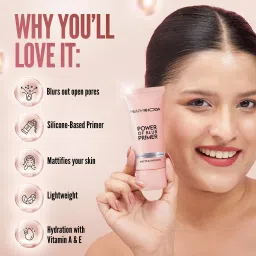 hilary rhoda Power of Blur Primer | Lightweight & Silicone-Based Primer | Oil-ControlPrimer- 30 ml image 3
