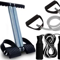 Fitness COMBO Tummy Trimmer, Skipping Rope & Toning Tube, Home Gym,Body Fat cutter Ab Exerciser-19