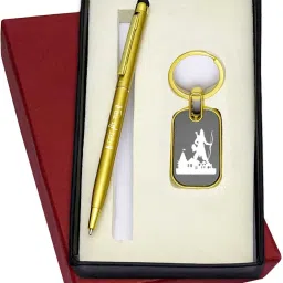 Jai Shri Ram Pen & Keychain Pen Gift Set-17