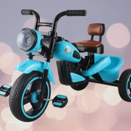 Bike for Kids|Music Horn|Multicolour Lights|Cycle for 3-6 Years Boy & Girl KIDS TRICYCLE NINJA BIKE PVC BODY WITH NEW COLOUR COMBINATION Tricycle-15