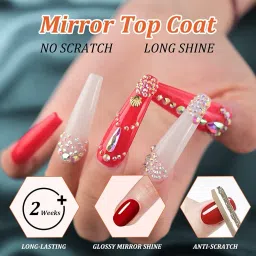thr3e strokes Gel Polish Top and Base No Wipe Matte Coat 3 Pcs Nail Set Clear image 5
