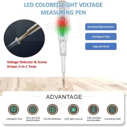 diyal enterprise 1 Pcs Voltage Tester Detector AC/DC 70-250V Test Pen Electrical Line Detector Digital Voltage Tester image 3