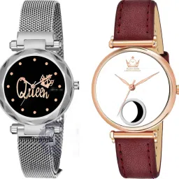analogue wrist watches for men watches gift | gift for men | latest watches Analog Watch - For Men Magnet Queen Silver Piyush & ROIEX Women Maroon White Piyush-image-28