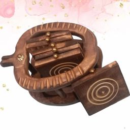 Round Shape Unique Heat Resistant Coasters Serving Set-image-4