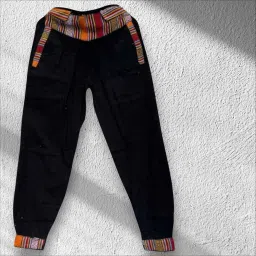 Pure Khadi cotton Unisex trouser pant payjama with multi pockets Men Pyjama-image-3