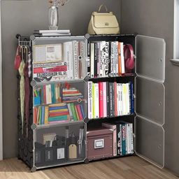 keekos 6 Layer Simple Bookshelf/Multipurpose Rack/Children Bookcases/File Rack Office Metal Open Book Shelf-picture-19