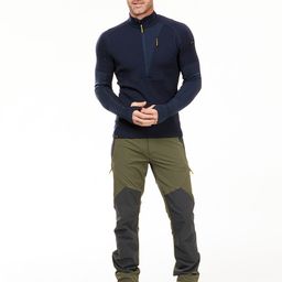 FORCLAZ By Decathlon Men Blue High Neck Hiking & Trekking T-shirt-image-12