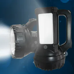 waken LED Laser High Beam 1Km Range 2in1 Emergency Light ABS Plastic Torch image 3