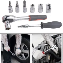 srsw 46 in 1 Pcs Tool Kit & Screwdriver Multi Purpose Combination Tool Case Precision Power & Hand Tool Kit image 3