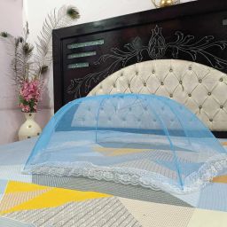 HDPE - High Density Poly Ethylene Infants Washable Plain Baby Mosquito Net upto 1yrs. baby (Multicolor) Mosquito Net-image-21