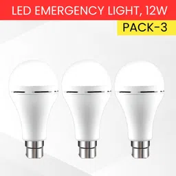sacro 12W Rechargeable Inverter LED Bulb with Upto 4H.Power Cut Lighting Pack of_3Z253 4 hrs Bulb Emergency Light-picture-28