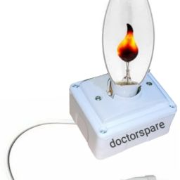 Doctorspare Electric Flame Bulb, Jyoti Bulb for Mandir | Temple Bulb with B22 Stand Table Lamp-37