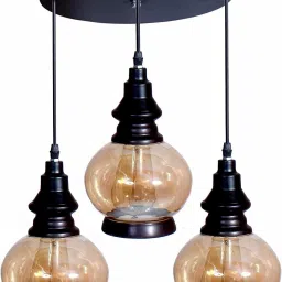3 Lights Luster Color Chandelier Hanging Pendant Ceiling Light (Luster Color) Chandelier Ceiling Lamp-image-86