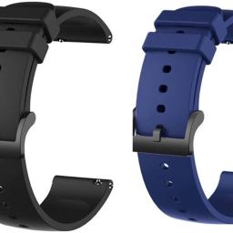 Priavy Smart watch band strap belt 22mm for ladies/Mens smartwatch band Silicon (Black & Blue ) Smart Watch Strap-6