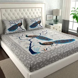 144 TC Cotton Double Animal Flat Bedsheet-image-96