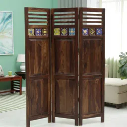 woodenmood Siramika Sheesham Harvest Wood Room Divider In Natural Finish-picture-40
