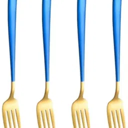 Titanium Plated Gold Dinner/Salad Forks Set Stainless Steel Dessert Fork, Dinner Fork, Fruit Fork, Salad Fork Set-image-78