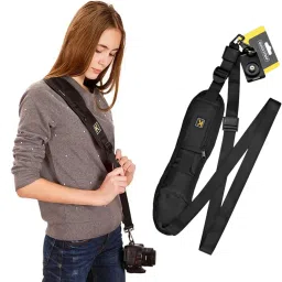 Venzina Camera Shoulder Strap with Pockets, Adjustable Camera Shoulder Strap Strap-11
