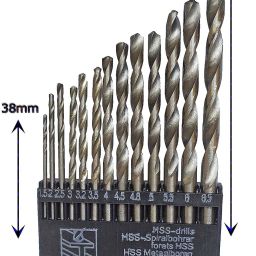 13 Pcs Drill Bit Set For Hole in Iron, Steel, Wood, Aluminium etc (1.5mm-6.5mm)-image-26