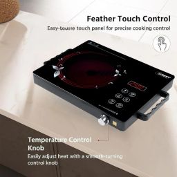 wegreet 2400 W Radiant Cooktop Touch Panel, Push Button, Jog Dial image 3