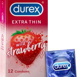 Strawberry Flavoured Condoms - 12 Count Condom-24