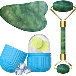 Ice Roller and Face Stone Roller Massager with Gua Sha Stone Set Facial MASSAGER-picture-24