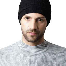 ELLIS Men Self Designed Acrylic Beanie-17