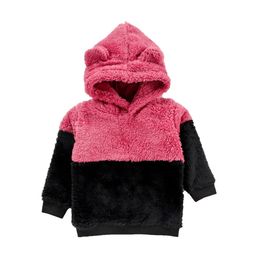TONYBOY Boys Pink Black Colourblocked Lightweight  Sherpa Jacket-image-57