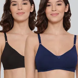 LYRA Pack Of 2 Combed Cotton Seamless Moulded Encircled Bra-image-52