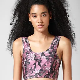 ONLY Floral Bra ONPEBBI AOP SPORTS BRA Black-image-40