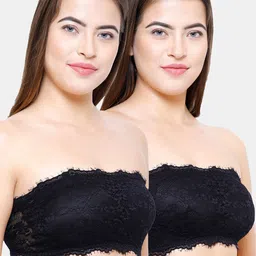 FashionRack Pack of 2 Lightly Padded Bandeau Bras 8043_BB-28