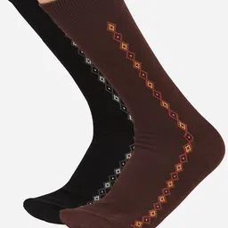 Bodycare Men Pack Of 2 Cotton Calf-Length Socks-43