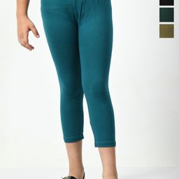 BAESD Girls Pack Of 4 High-Rise Comfortable Capris-30