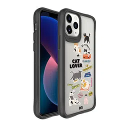 DailyObjects Black & White Cat Mom Black Hybrid iPhone 11 Pro Back Case-17