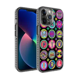DailyObjects Black Printed iPhone 12 Pro Back Case-65