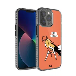 DailyObjects Orange & White Printed iPhone 13 Pro Back Case-16