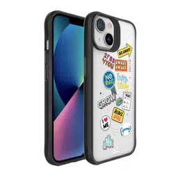 DailyObjects Transparent & Blue Current Mood iPhone 13 Mini Back Case-17