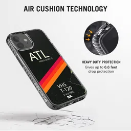 DailyObjects Black & Red Printed iPhone 12 Mini Back Case image 3