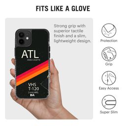 DailyObjects Black & Red Printed iPhone 12 Mini Back Case image 4