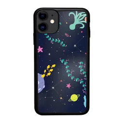 macmerise Space Aquarium Printed iPhone 11 Bumper Phone Back Cover-image-99