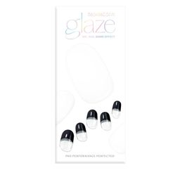 Dashing Diva Black Glaze French Gel Nail-image-81