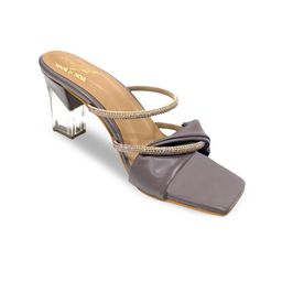 Bowtoes Women Lavender Embellished Block Heels-image-22