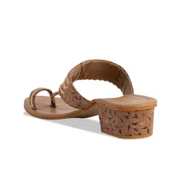 ERIDANI Embellished Open Toe Block Heels image 4