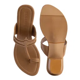 ERIDANI Embellished Open Toe Block Heels image 2