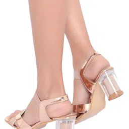 Action Embellished Block Heels image 5