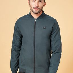 BYFORD by Pantaloons Stand Collar Bomber Jacket-image-41